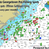 Charleton to Georgetown South Carolina Fishing Spots for GPS