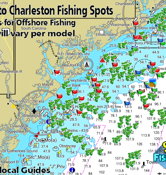 Hilton Head to Charleston Offshore Fishing Spots - South Carolina Fishing  Spots