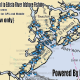Hilton Head, Fripp, Edisto Fishing Spots Map