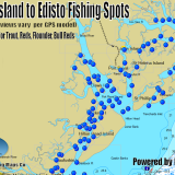 South Carolina Fishing Spots Map - Daufuskie Island, Hilton Head, Fripp Island, Pritchards Island, Edisto Island Fishing Spots